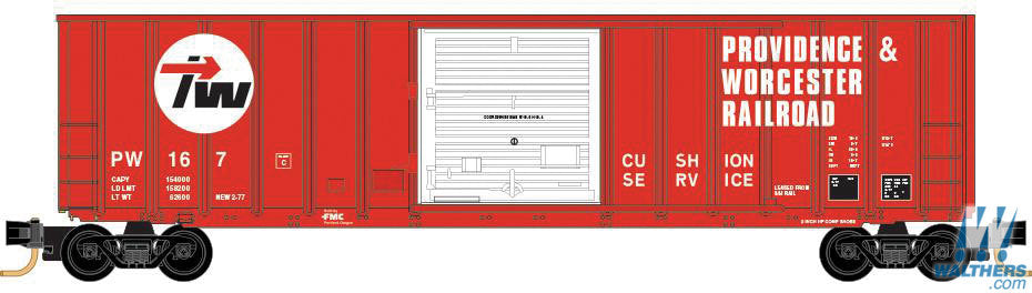 Micro-Trains 51000330 Z Providence & Worcester 50' Rib Side Box Car #167