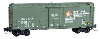 Micro-Trains 50200162 Z British Columbia 40' Plug Door Boxcar #8006