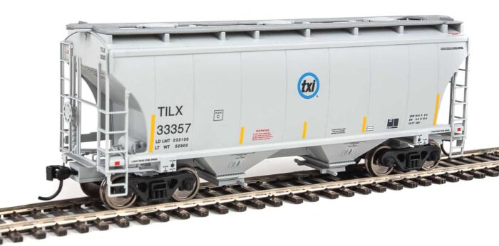 Walthers 910-7549 HO Scale TILX 39' Trinity 3281 2-Bay Covered Hopper #33357