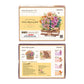 Robotime TW04H Rowood Wooden Blooming Book DIY Flower Bouquet 3D Puzzle