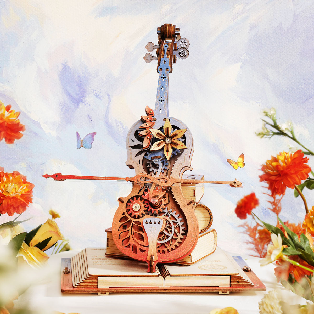 Robotime AMK63M ROKR Symphony of Gorgeous Dreams Mechanical Music Box 3D Puzzle