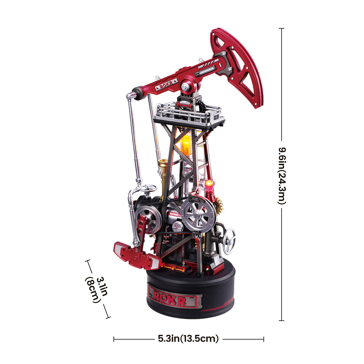Robotime CGL03 ROKR Oil Pump Jack Mechanical 3D Puzzle