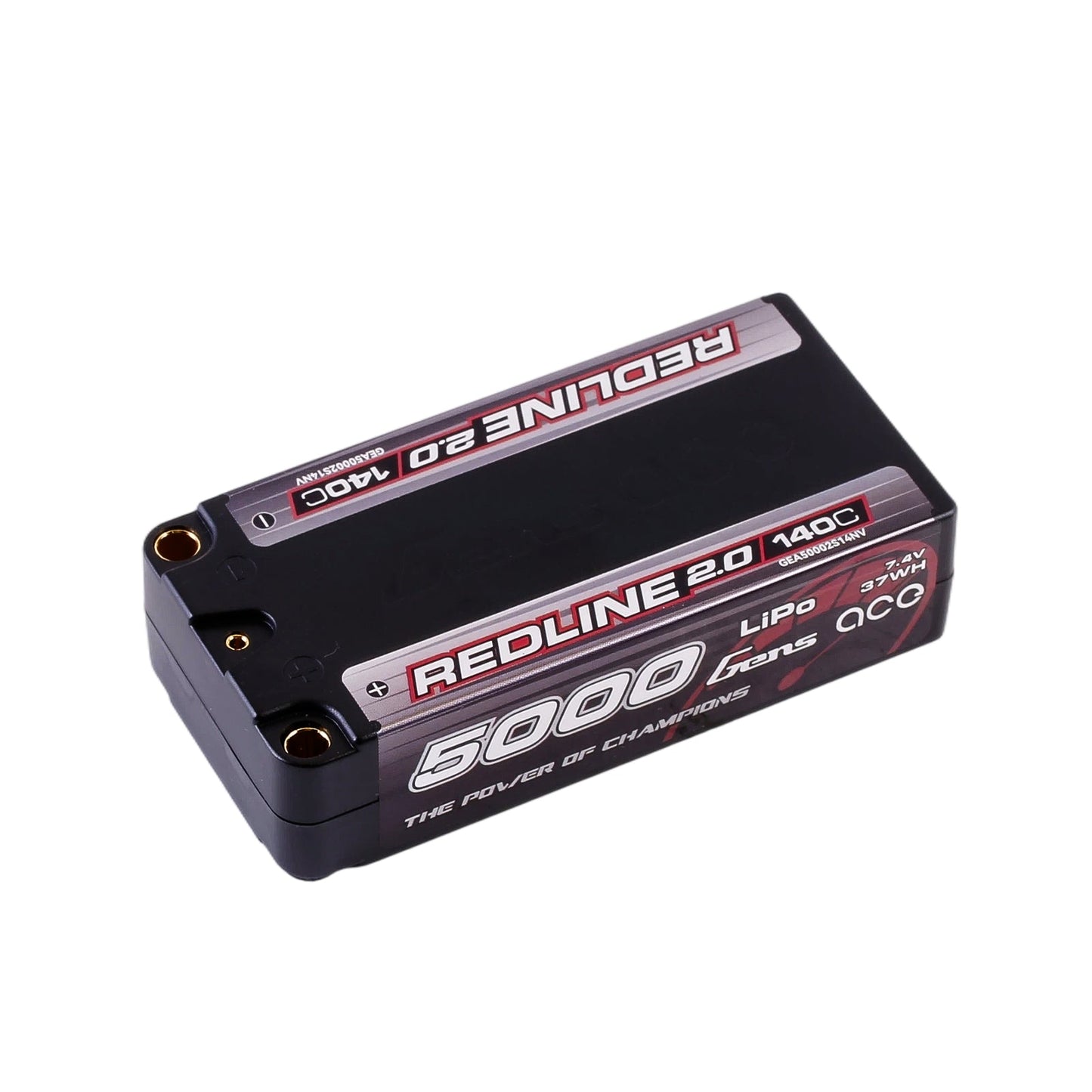 Gens Ace GEA50002S14NV 5000mAh 2S 140C 7.4V HardCase Shorty Redline 2.0 Lipo