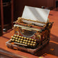 Robotime LK703C ROKR Magic Version Mechanical Typewriter Wooden 3D Puzzle