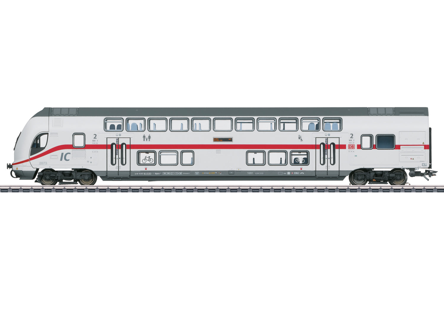 Marklin 43488 HO German Railroad Inc. IC2 DBpbzfa 668.2 Bi-Level Cab Control Car