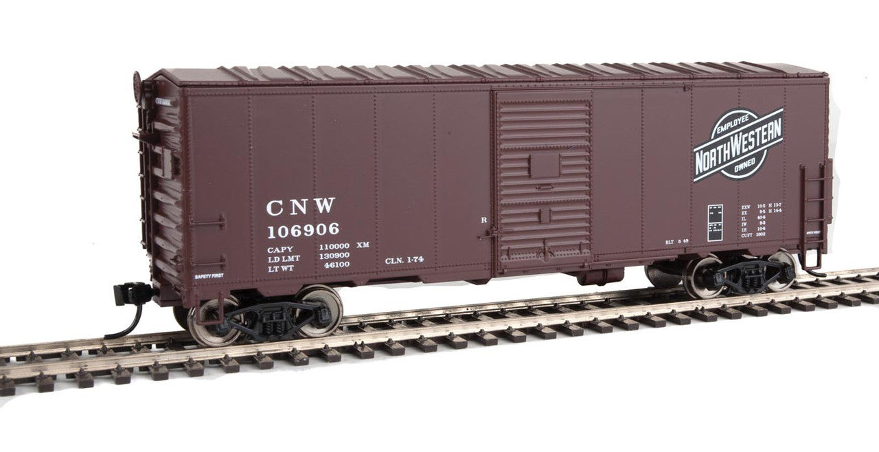 Walthers 910-1184 HO CNW 40' AAR Modernized 1948 Boxcar #106906