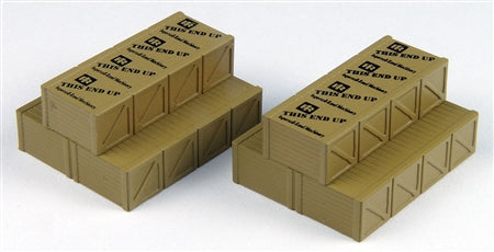 Classic Metal Works 20216 HO Mini Details Ingersoll Rand Machinery Wooden Crates