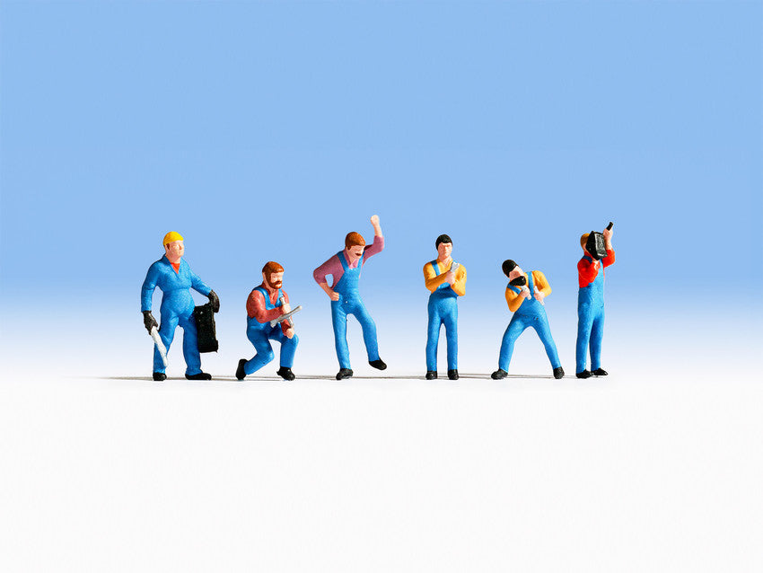 Noch 15108 HO Auto Mechanics Figures (Set of 6)