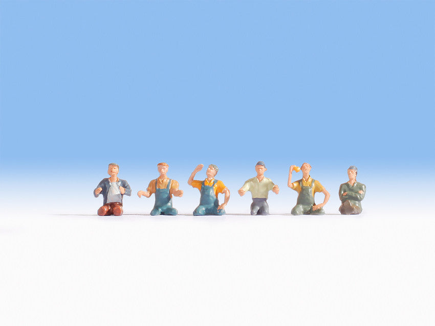 Noch 15244 HO Truck Drivers & Seated Passenger Without Legs Figures (Set of 6)