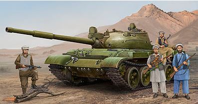 Trumpeter 01551 1:35 Russian T62 Mod 1975 (Mod 1962+KTD2) Tank Plane Kit