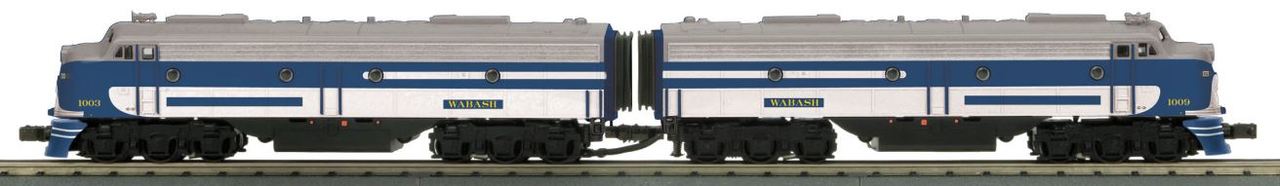 MTH 30-20349-1 O Wabash E-8 AA Diesel Engine Set #1003/1009 w/PS3