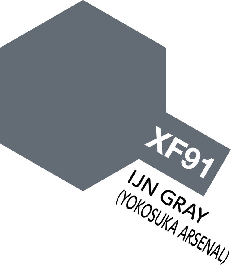 Tamiya 81791 XF-91 IJN Yokosuka Arsenal Gray Acrylic Mini - 10 ml Bottle