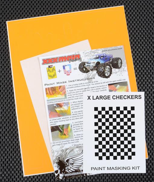 XXX Main Racing M016L X Large Checkers Paint Mask