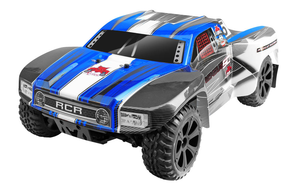 Redcat Racing BLACKOUT-SC-BLUE 1:10 Blackout Electric Short Course Truck Blue