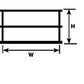 Plastruct 90475 G 3" x 24" x 1-3/4" ABS Hand Rail