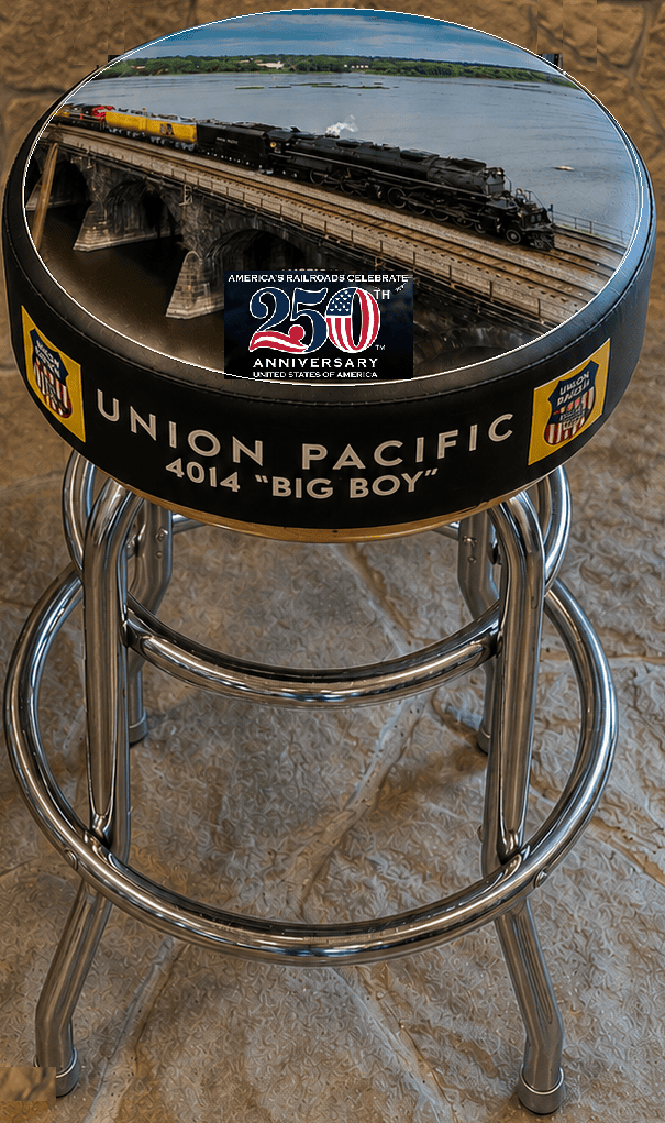 RMT by Design R-017-G UP Heritage Rockville Bridge Going Home! #4014 Bar Stool
