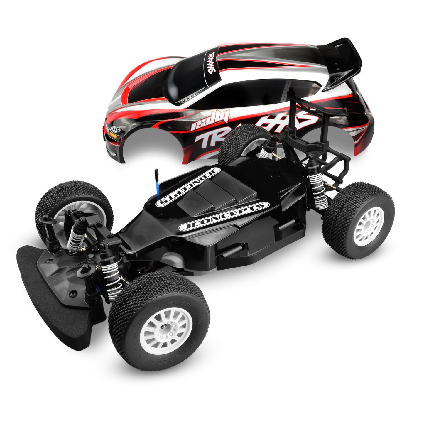 Jconcepts 2238 Illuzion Rally, Slash Platinum 4X4 Ultimate LCG Over Tray