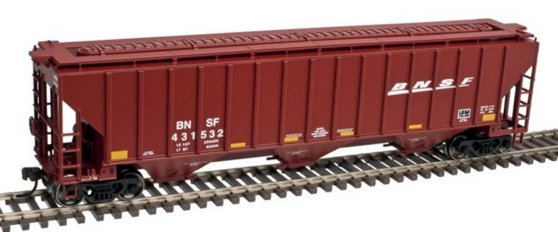 Atlas 20003924 HO BNSF Railway Thrall 4750 Covered Hopper Car #431532
