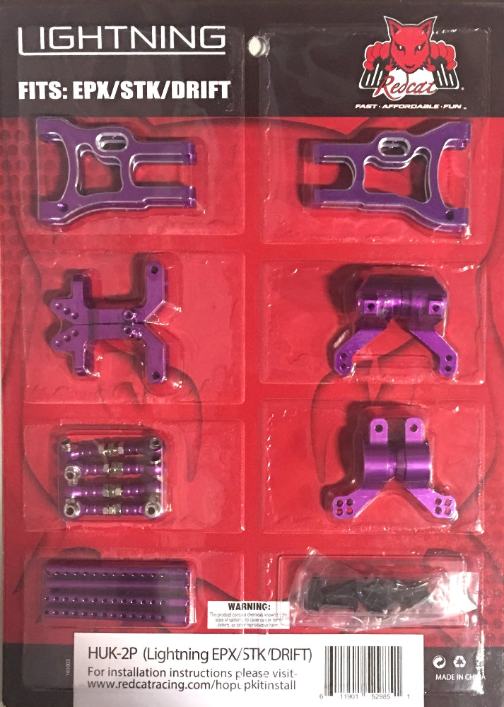 Redcat Racing HUK-2P Lightning Pro/Drift/STK hop up kit (New version) (Purple)