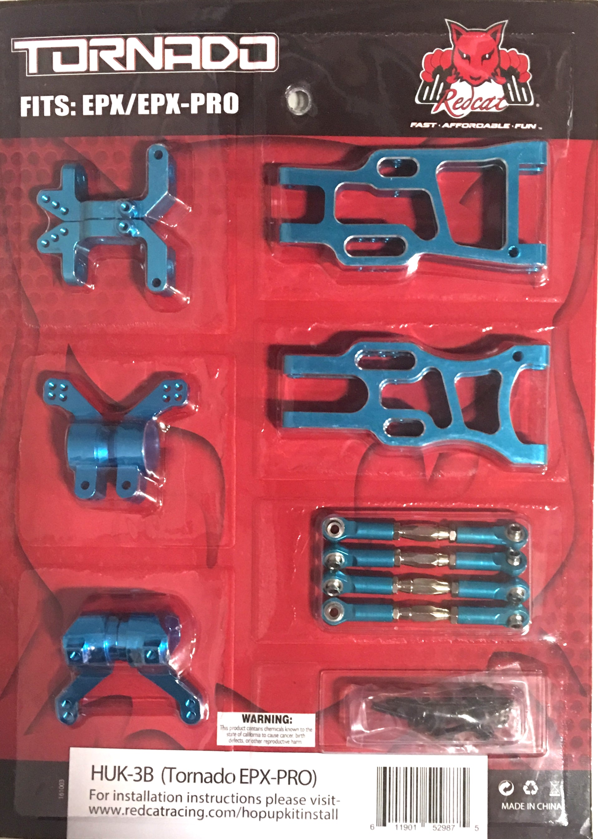 Redcat Racing HUK-3B Tornado EPX Pro hop up kit (New version) (Blue)