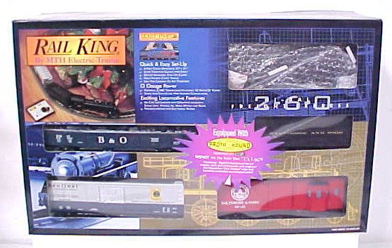 MTH 30-4020-1 Baltimore & Ohio 2-6-0 O Gauge Steam Freight Train Set w/PS1 NIB