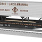 Lionel 6-82841 O Erie Lackawanna PS-4 Flatcars with 40' Trailer #7020