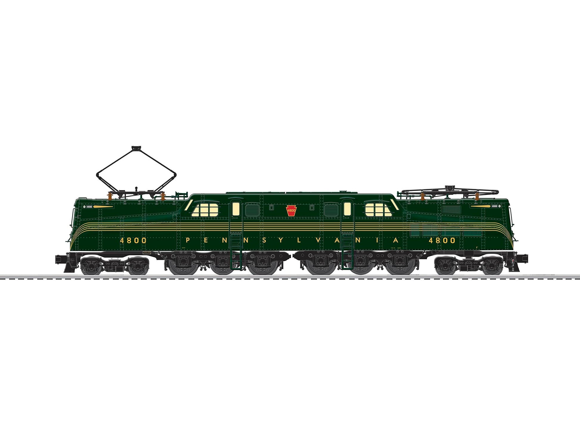 Lionel 6-83166 Pennsylvania BTO Vision Riveted GG-1 Electric Locomotive #4800