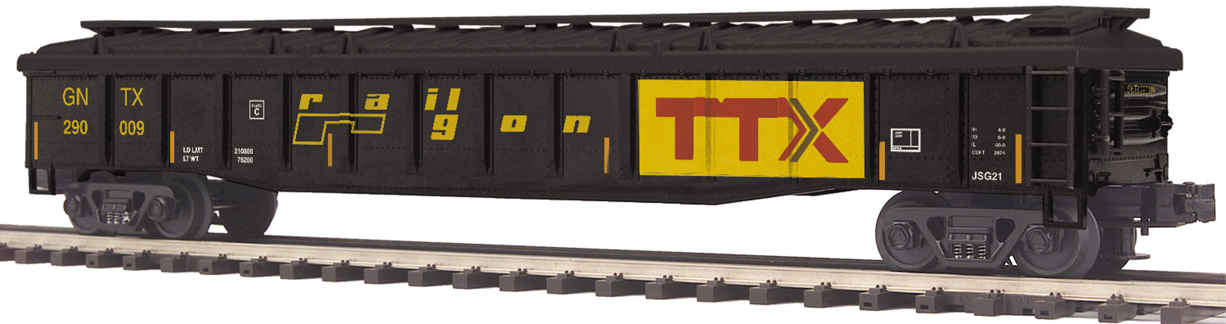 MTH 20-95202 O TTX Premier Gondola Car with Cover – Trainz