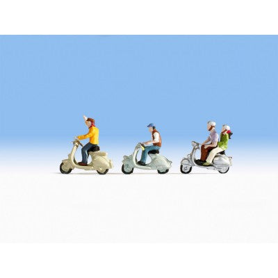 Noch 36910 N Scale Scooters with Riders