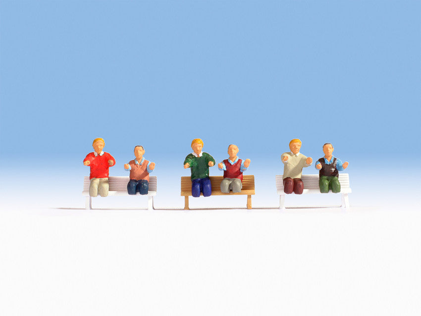 Noch 15283 HO Engine Drivers of Electric Locomotive Figures (Set of 6)