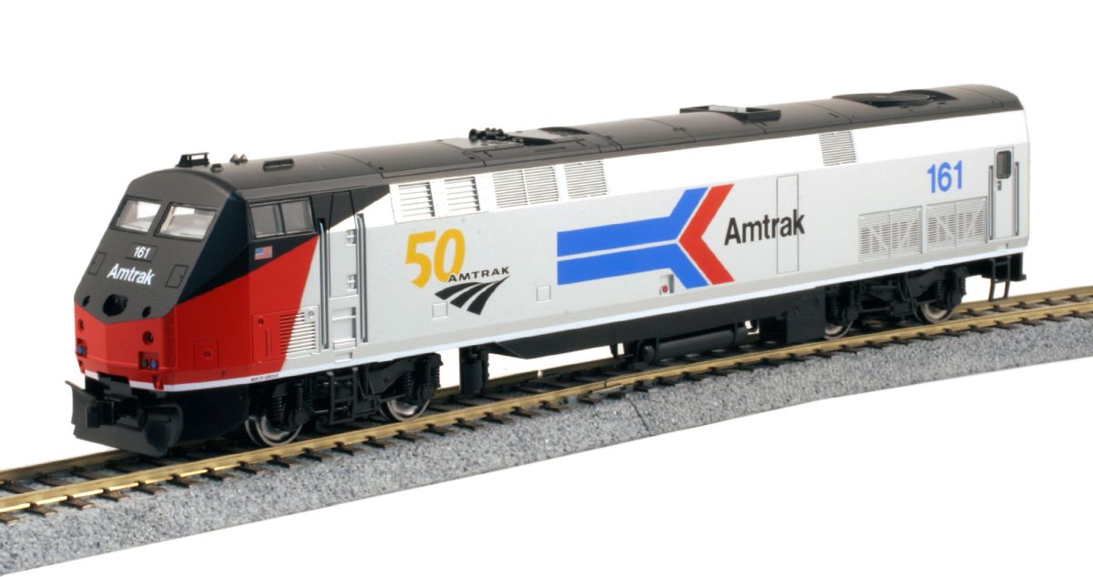 Kato 37-6114 HO Amtrak Phase I 50th Anniversary Logo P42 Diesel Locomotive #161 LN/Box
