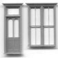Grandt Line 5115 HO Scale Victorian Storefront Door & Window Set