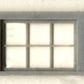 Grandt Line 3754 O - 1/4" Scale 40" x 28" 6-Light Horinzal Windows (Pack of 4)