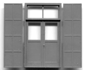 Grandt Line 4050 S 5’5? x 9’7? Double Doors with Iron Shutters (Pack of 2)