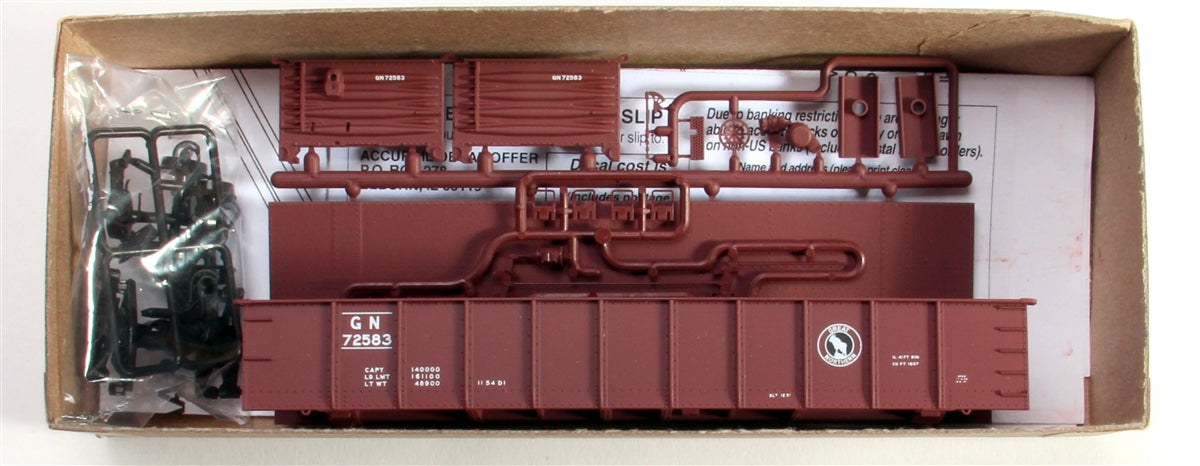 Accurail 3712 HO Great Northern 41' 6" Steel Gondola Kit #72639