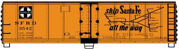 Accurail 8082.2 HO Scale Santa Fe 40' Steel Reefer Kit
