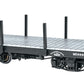 Bachmann 26512 On30 Data Only Black 18' Flat Car (Set of 2)