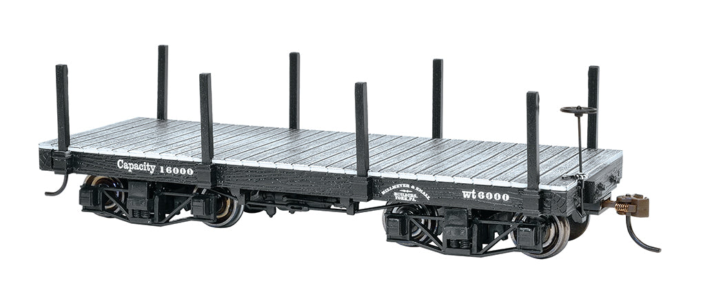 Bachmann 26512 On30 Data Only Black 18' Flat Car (Set of 2)