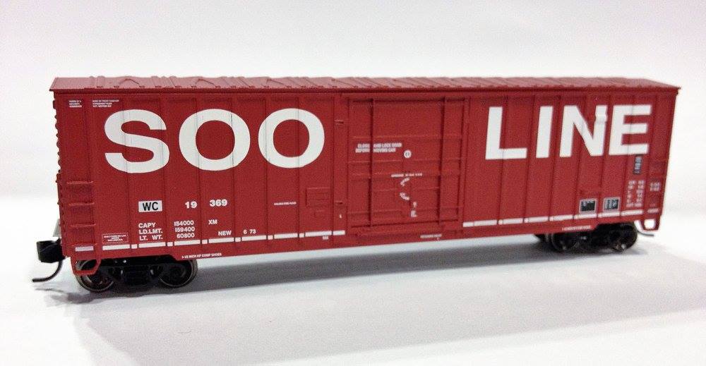Fox Valley Models 81712 N Soo Line 50' 7-Post Plug Door Boxcar #19369