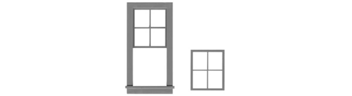 Tichy 2022 O Double Hung Window 4/4 29"W x 66"H w/Separate Lower Sash(Pack of 6)