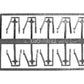 Tichy 3046 HO Angled Side/Bottom Mount Freight Car Stirrups (Pack of 10)