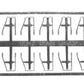Tichy 3047 HO Angled Offset Side Mount Freight Car Stirrups (Set of 10)