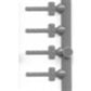 Tichy 3068 HO Strap Hinges (Pack of 48)