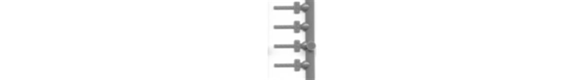 Tichy 3068 HO Strap Hinges (Pack of 48)