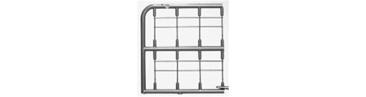 Tichy 8013 HO Scale 1-1/2" Long Each Pipe Railings (Pack of 8)