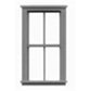 Tichy 8025 HO 30" x 62" 2/2 Double-Hung Windows (Pack of 12)