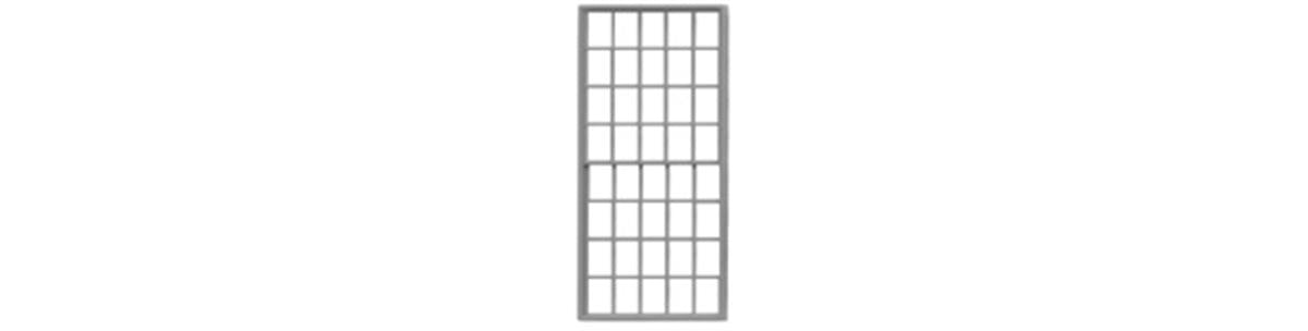 Tichy 8036 HO 60" x 120" 20/20 Double-Hung Masonry Windows (Pack of 8)