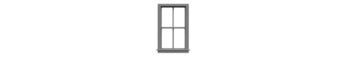 Tichy 8043 HO 36" x 64" 2/2 Double-Hung Windows (Pack of 12)