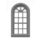 Tichy 8047 HO 30" x 58" Round Top Window (Pack of 12)