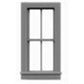 Tichy 8062 HO 24" x 56" 2/2 Double Hung Windows (Pack of 6)